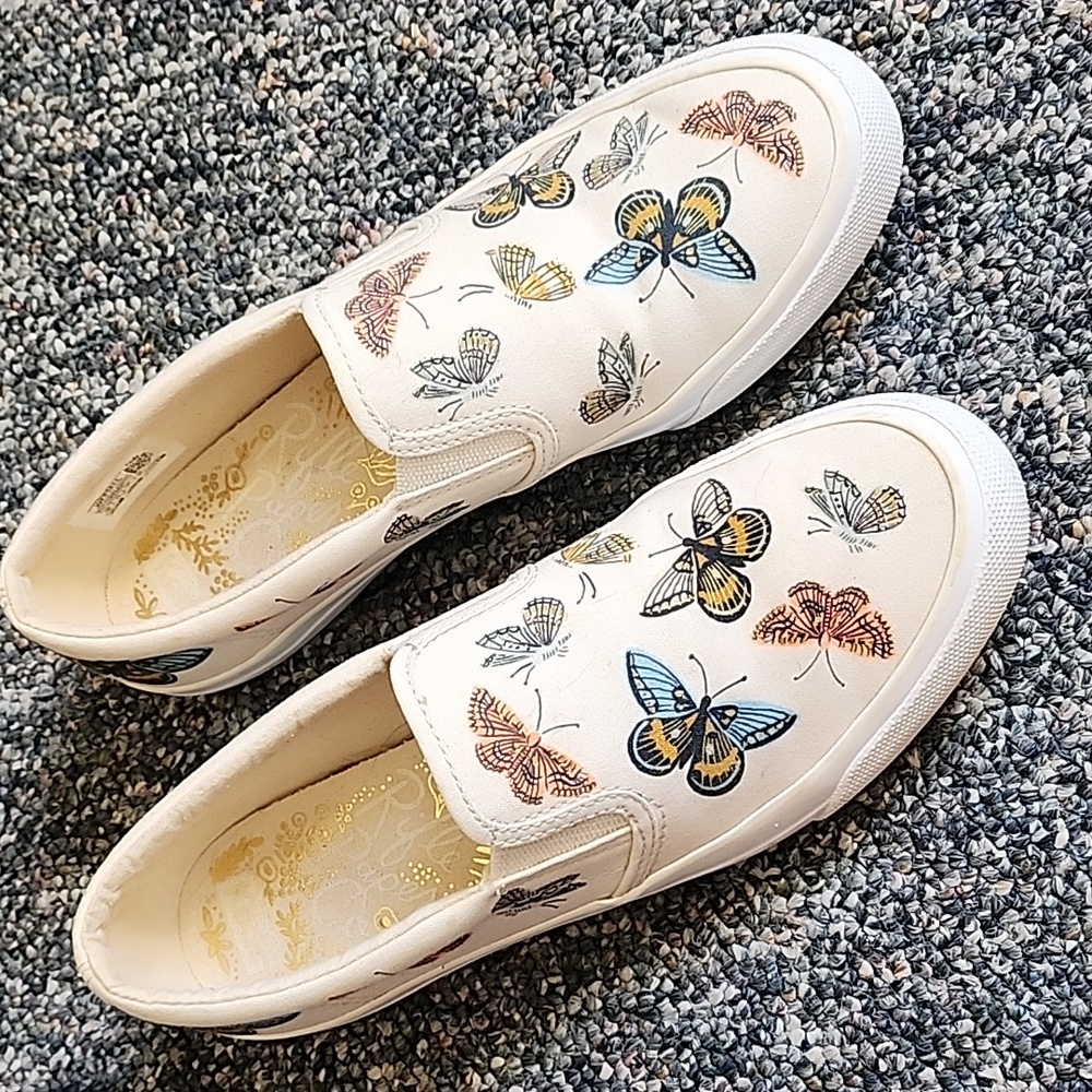 Rifle Paper Co. X Keds Butterfly Slip Ons